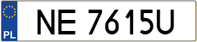 Truck License Plate